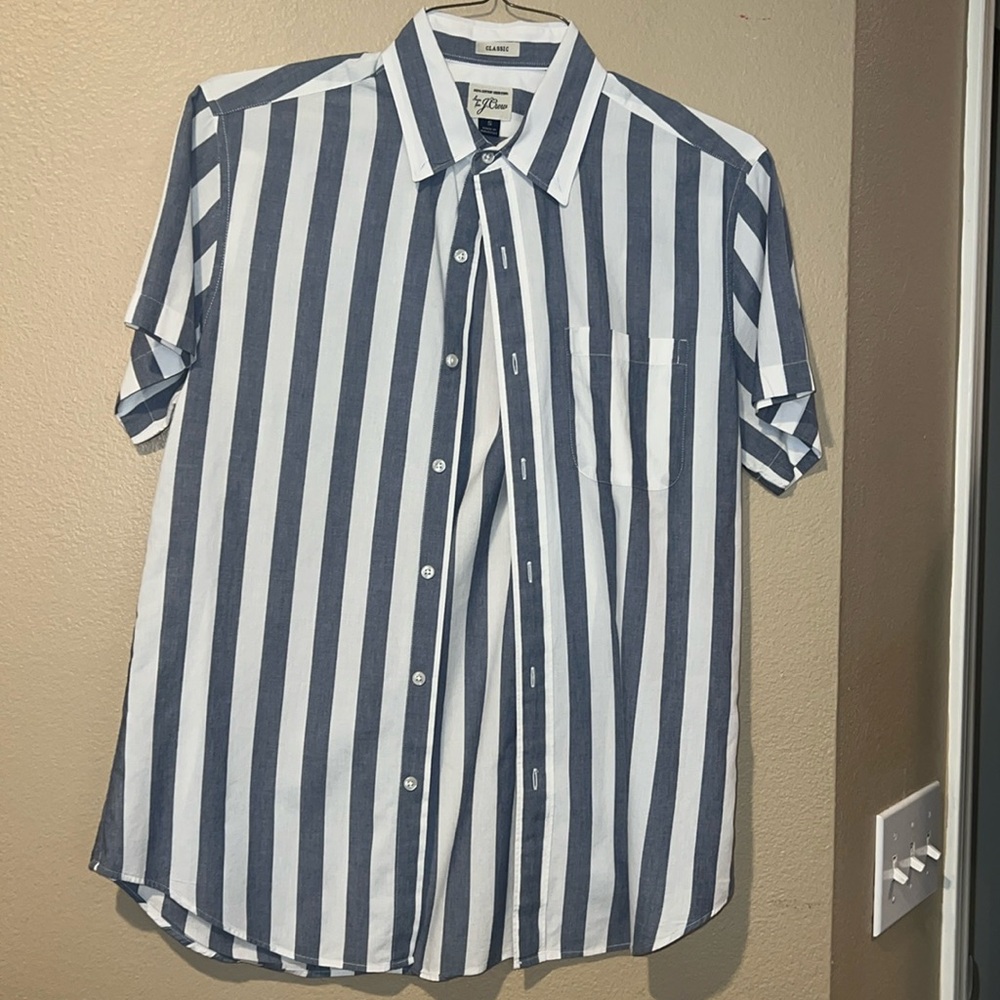 J. Crew Striped Button Down